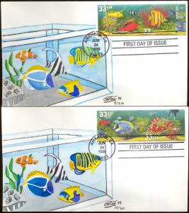 #3317-20 Aquarium Fish Ray FDC Set