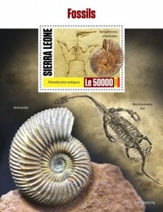 Sierra Leone Dinosaurs Stamps 2020 MNH Fossils Prehistoric Animals 1v S/S