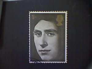 Great Britain, Scott #599, used (o), 1969, Prince Charles, 1/, black and gold