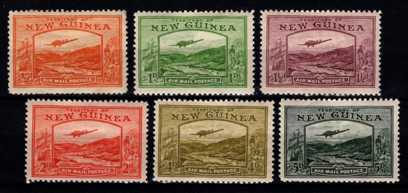 New Guinea 1939 Air Mail Part Set (to 5d excl. 3d) [Unused]