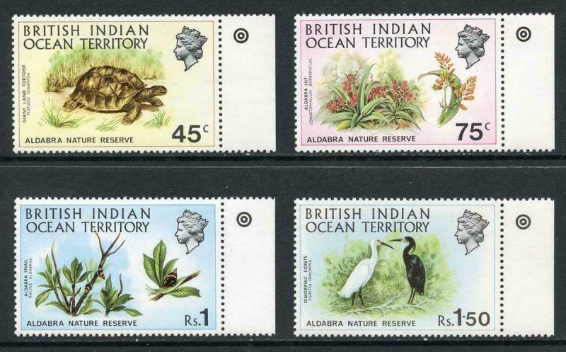 British Indian Ocean Territory SG36/39 1971 Nature Reserve Set Fresh U/M