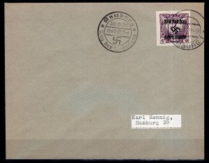 Sudetenland Rumburg: Overprinted Stamp on Cover