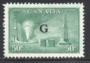 Canada Sc O24 1950 50 cOil Well G overprint stamp mint