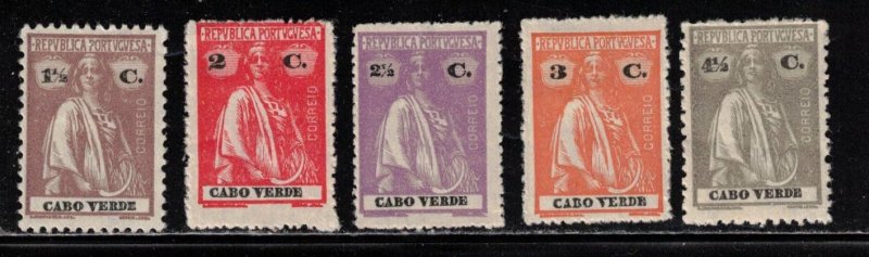 CAPE VERDE Scott # 147-9, 169, 182 MH - Ceres Type