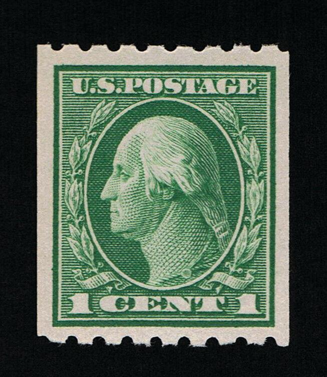 GENUINE SCOTT #410 XF MINT PRISTINE OG NH 1912 GREEN PERF 8½ COIL SINGLE  #8226