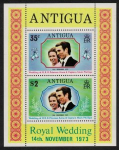 Antigua and Barbuda Royal 1973  - Wedding Princess Anne   - MNH sheet   # 322a