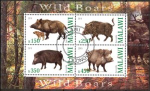 {g1334} Malawi 2010 Boars sheet Used / CTO Cinderella