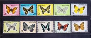 Korea 1004-1013 Set MNH Insects, Butterflies