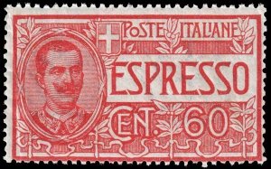 Italy - Scott E3 - Mint-Never-Hinged - Poor Centering - Uneven Perforation Teeth