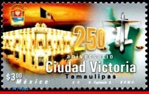 2207 MEXICO 2000 CIUDAD VICTORIA, 250 YEARS, ARCHITECTURE, MI# 2868, MNH