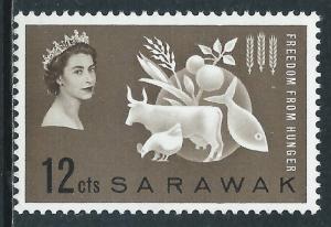 Sarawak, Sc #212, 12c MNH