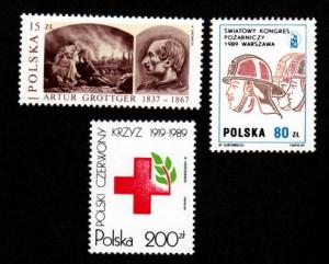Poland # 2794,2916,2935, Mint!