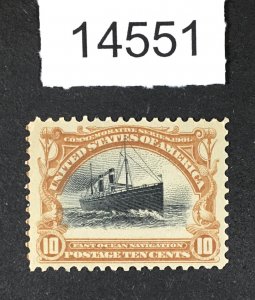 US STAMPS # 299 VAR. DRAMATIC SHIFT VERY HIGH SHIP MINT OG H XF $250+ LOT #14551