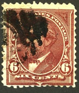 U.S. #224 USED CREASE THIN