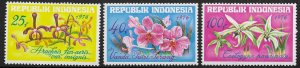 Indonesia 978-80  1976  set 3  FVF Mint NH