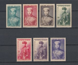 S.Vietnam 1954 Prince Bao Long Full Set Sc#20-26  MNH