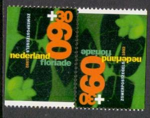 Netherlands #B662  MNH 1992 combination from booklet PB 45 flowers 60 + 60 ct