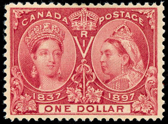 momen: Canada Stamps #61 $1 Jubilee Mint OG VF