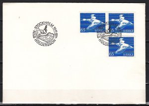 Sweden, Scott cat. 747a, 762. Wild Goose Definitive values. First day cover. ^