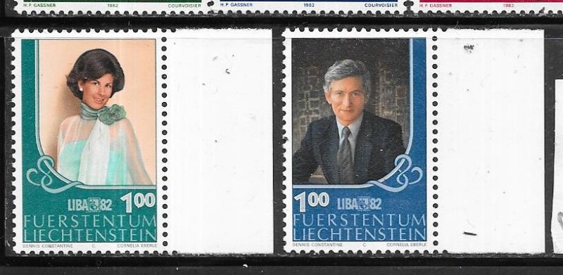 Liechtenstein #735-736  Prince & Princes (MNH)  CV $1.50