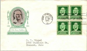 1940 Famous American FDC - John James Audubon - Scientist - F16715