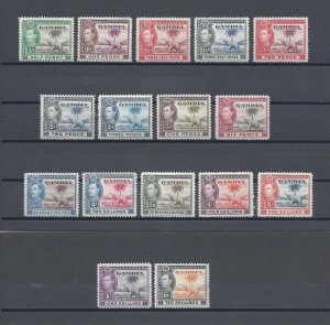 GAMBIA 1938/46 SG 150/61 MNH Cat £170