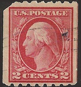 # 411 USED FAULT CARMINE GEORGE WASHINGTON Cat $15.00