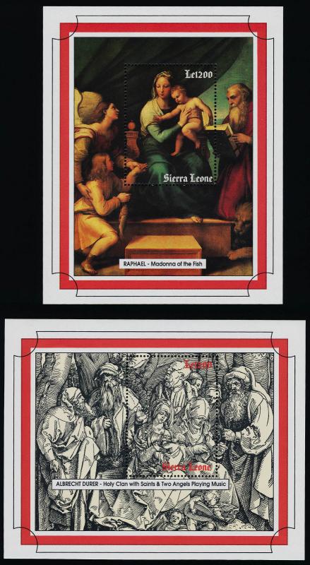 Sierra Leone 1690-1 MNH Art, Paintings, Durer, Raphael