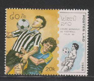 Laos 904 World Cup Soccer 1990