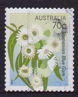 Australia 2014 -Native Wildflowers Tasmanian Blue Gum  - 70c - used