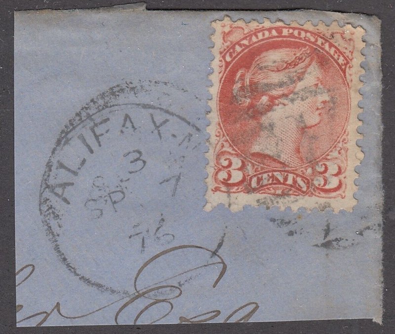 NOVA SCOTIA SPLIT RING TOWN CANCEL, HALIFAX, SP 7, 76