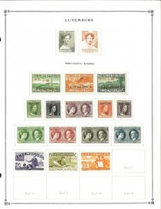 Luxembourg 1944-1999M & U Hinged on Scott International Pages