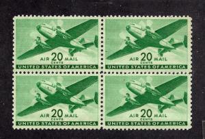 United States #C29 Mint,OG,NH... Block of 4... SCV $9.00