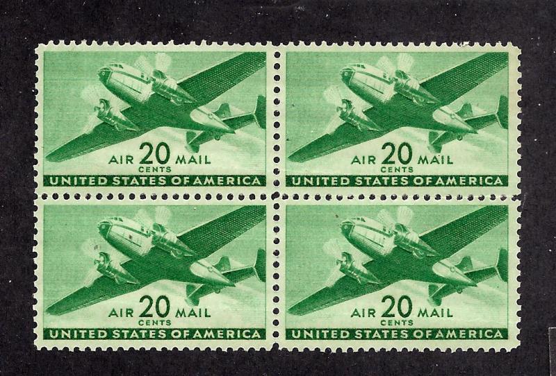 United States #C29 Mint,OG,NH... Block of 4... SCV $9.00