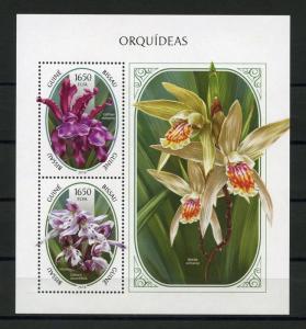 GUINEA BISSAU 2018 ORCHIDS SOUVENIR SHEET  MINT NH