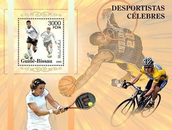 GUINEA BISSAU - 2005 - Famous Sports Persons - Perf Souv Sheet-Mint Never Hinged