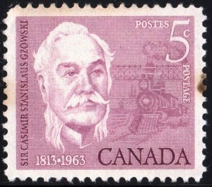 Canada SC#410 5¢ 150th Birth Anniversary of Sir Casimir Gzowski (1963) MNH/Tone