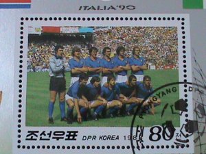 ​KOREA-1988-SC#2732 ITALIA'90 WORLD CUP SOCCER CHAMPIONSHIPS- CTO-S/S-VF
