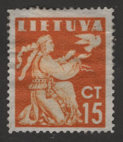 Lithuania 319 Woman Releasing A Dove 1940