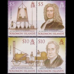 SOLOMON IS. 2006 - Scott# 1046-7 Inventors $5-10 NH