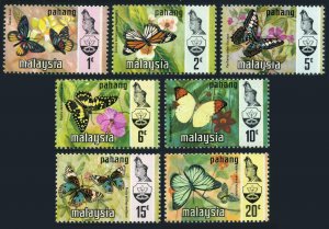 Malaysia Pahang 90-96, MNH. Michel 83-89. Butterflies-Flowers 1971.