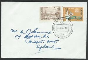 ARGENTINA ANTARCTIC 1964 cover - base camp cancel Deception Is.............53579