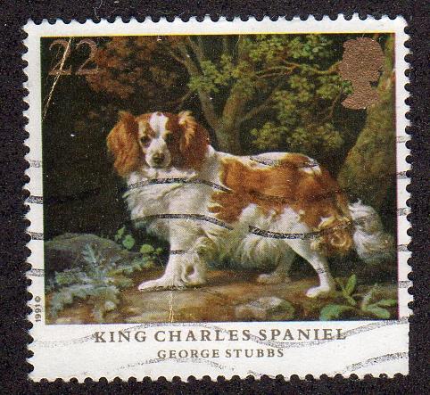 Great Britain 1345 - Used - King Charles Spaniel (cv $0.45)