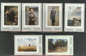 Russia Scott 3896-3901 MNH** 1971 Art set