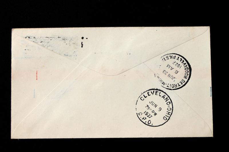 US #C10 FDC WORDEN CACHET FDC Washington DC Jun 18, 1927