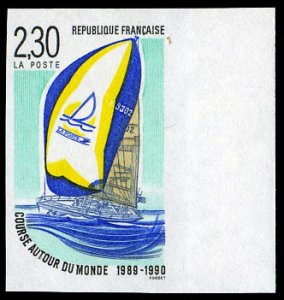 France, 1950-Present #2223 (YT 2648) Cat€30, 1990 Whitbread Trans-Global Ya...