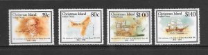 CHRISTMAS ISLAND #230-3  OCEANOGRAPHER   MNH