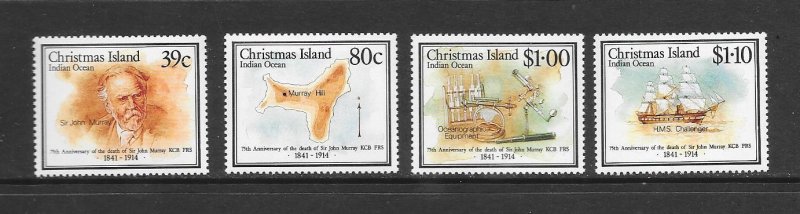 CHRISTMAS ISLAND #230-3  OCEANOGRAPHER   MNH