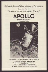 U.S. U.S. C76 Moon Landing Ceremony Program  