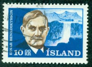 Iceland #377  Used  CV$5.00  E. Benediktsson, Poet